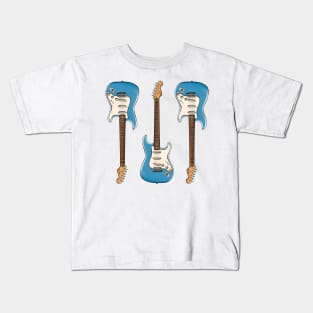 Triple Opal Spark Stratocaster Kids T-Shirt